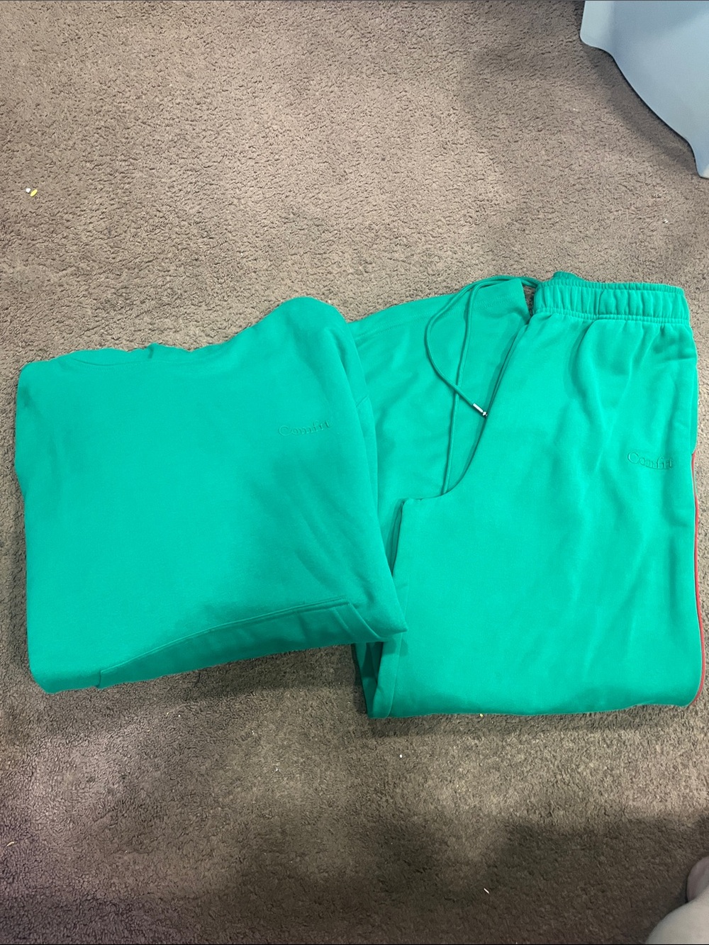 Men's or women’s Green Jogger Sweatpants - Elastic Waist with Drawstring
